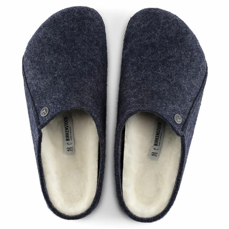 Clogsy Birkenstock Zermatt Wool/Shearling Clog Damske Námornícka Modrá | SK 256JPQ